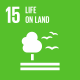 Sustainable Development icon: life on land