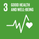 Sustainable Development icon: good health and wellbeing