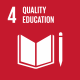 Sustainable Development icon: quality education