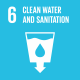 Sustainable Development icon: clean water and sanitation