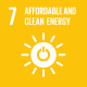 Sustainable Development icon: affordable and clean energy