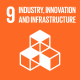 Sustainable Development icon: industry, innovation and infrastructure