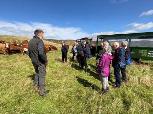 Visitors at the Glensaugh Farm