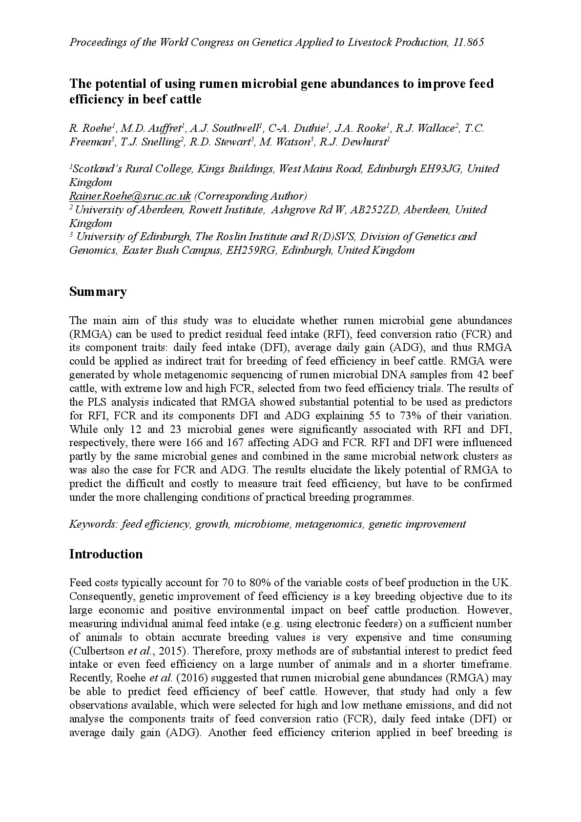Roehe, R,. (2018) The potential of using rumen microbial gene abundances to improve feed.pdf