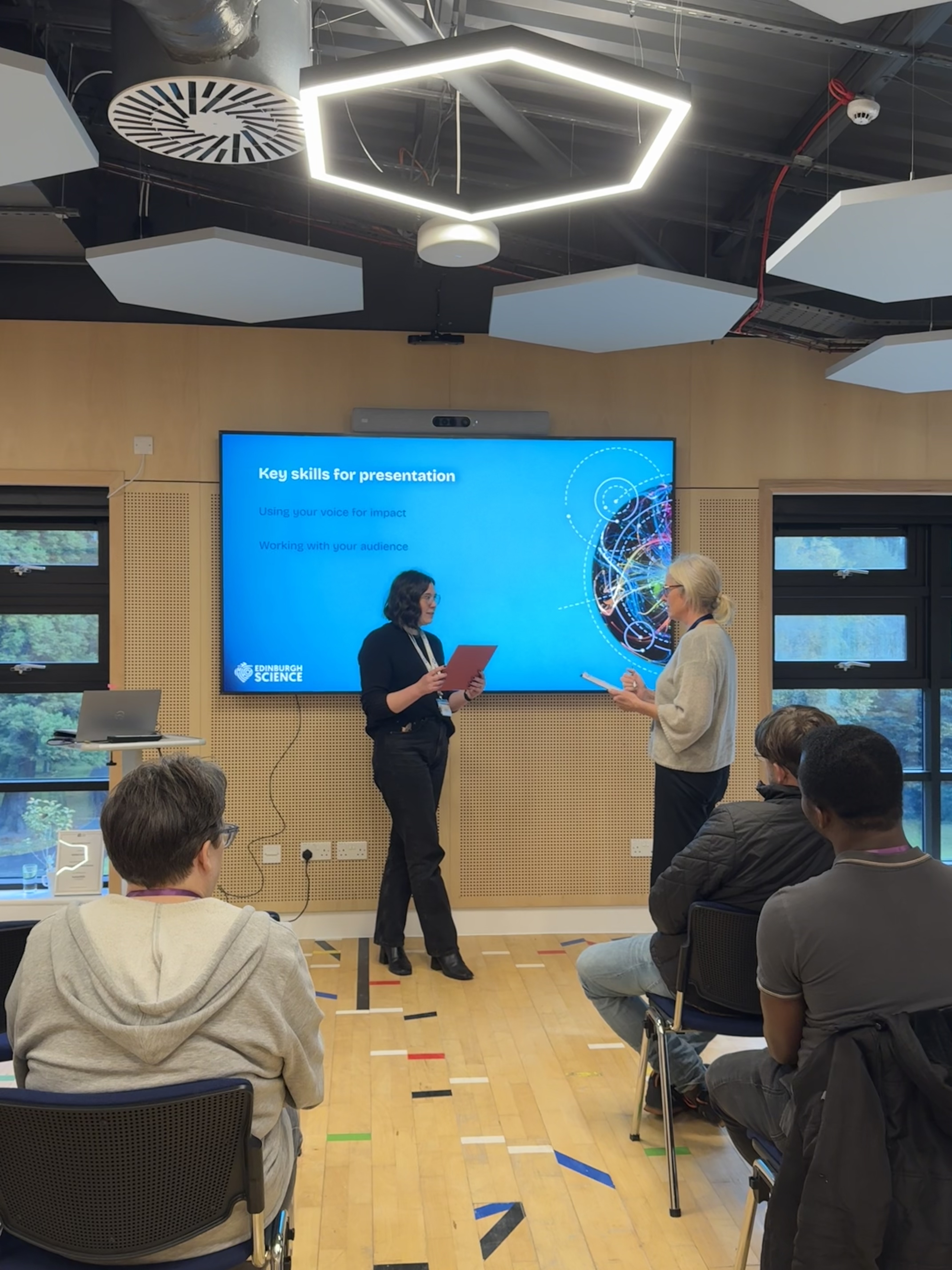 Jenny and I in our drawing challenge