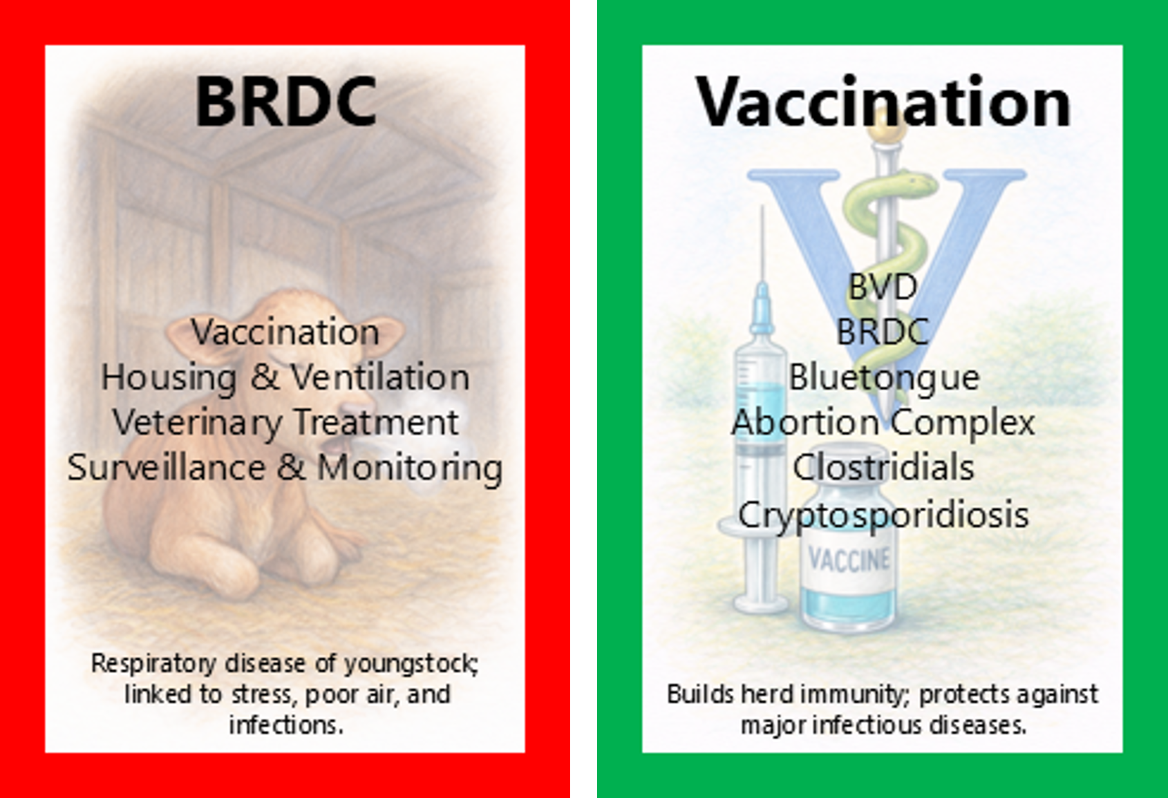 disease and control cards