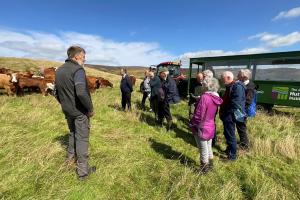 Visitors at the Glensaugh Farm