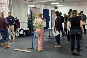 Poster presentation. Photo credit: Amy Cooper 